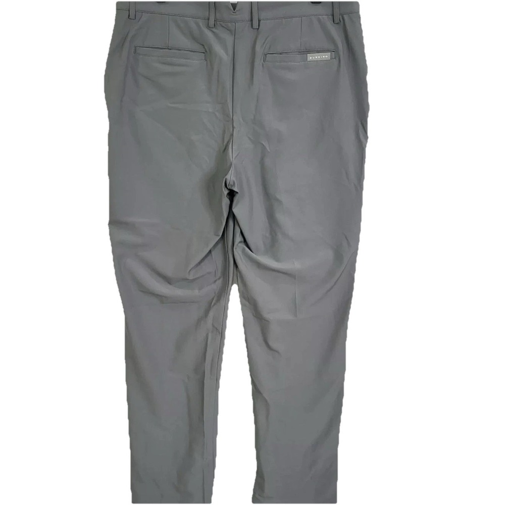 Dunning Everbest Golf Pants Men 36x32 Gray Stretch Performance Polyester Spandex